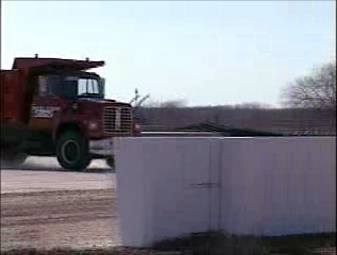 Crash test of Cellate with a truck