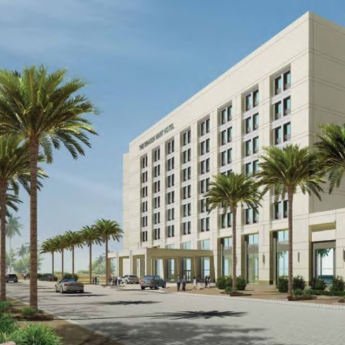 Dragon Mart Hotel structure built by Kele