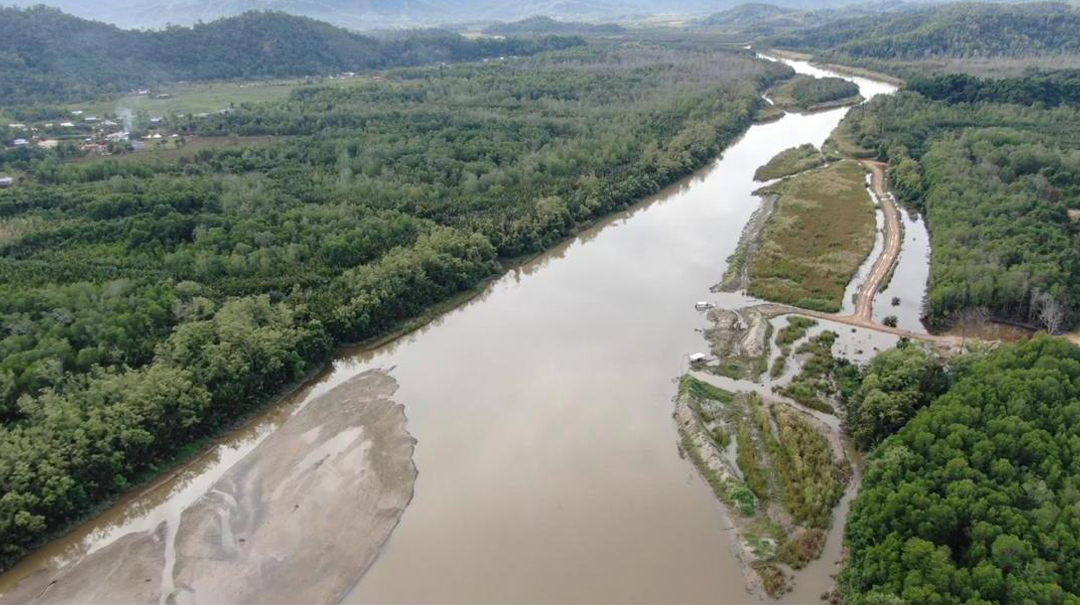 Construction sand from river
