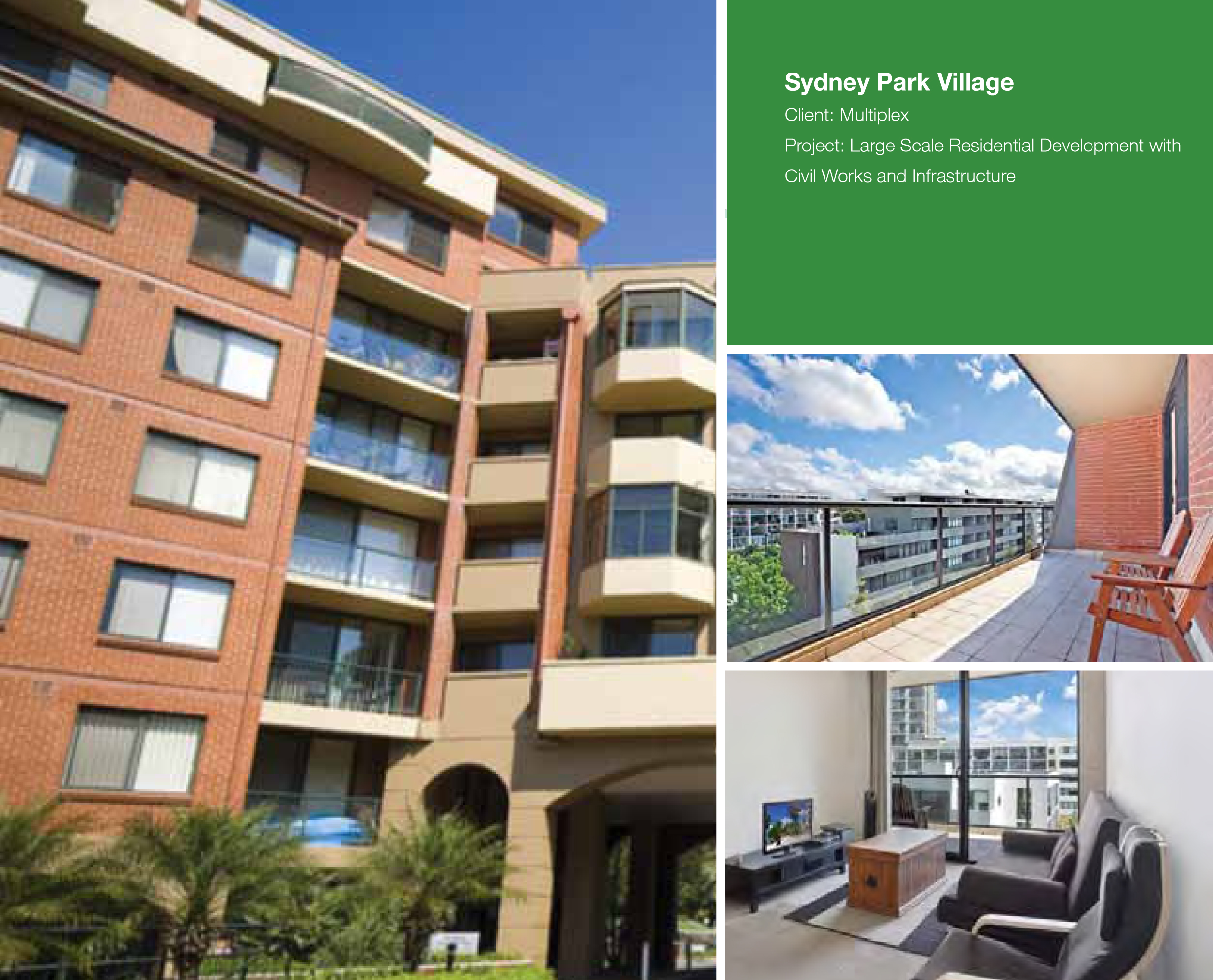 Sydney Park Village built by Kele